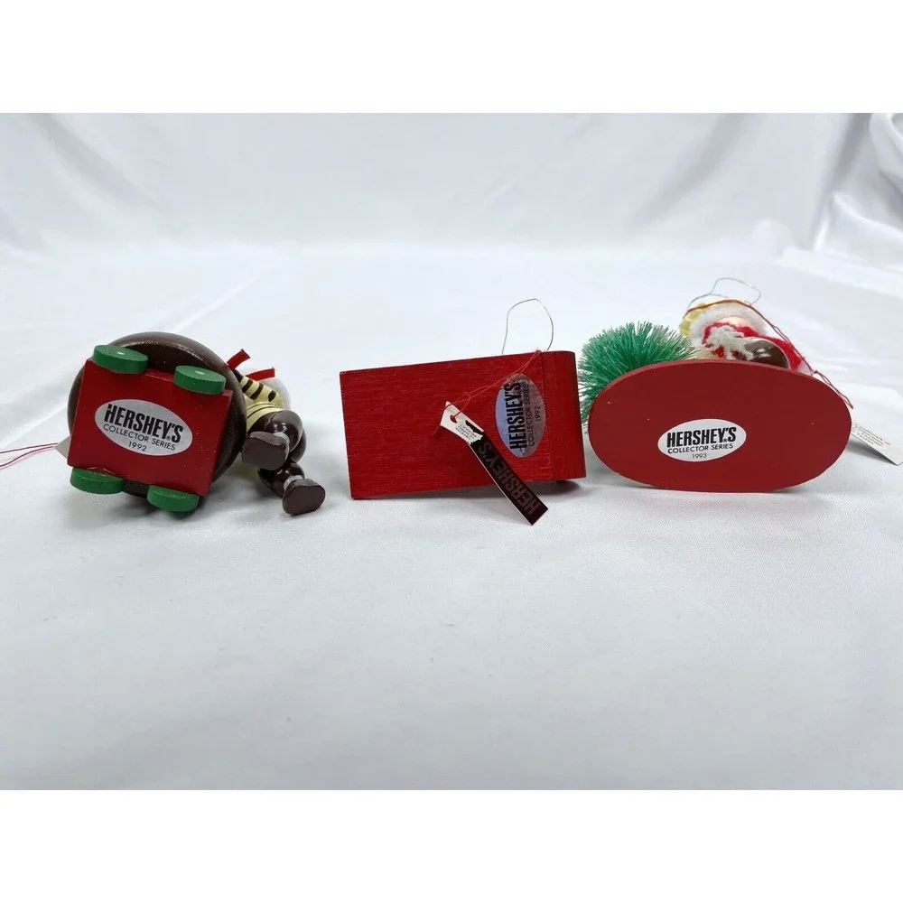 Hershey’s Collector Series Kurt‎ Adler Christmas Ornaments Chocolate Kiss Sled 3